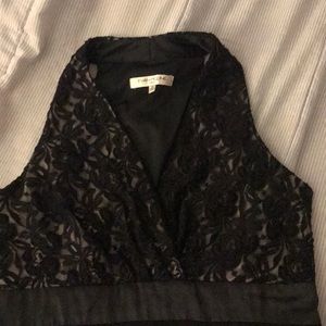 Sleeveless lace tier black dress size 14